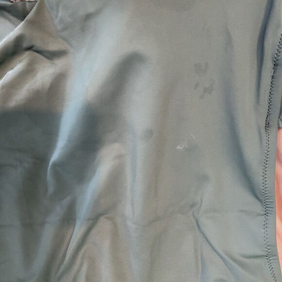 J Crew Ruched V Neck One Piece Swimsuit sz 20 / XL Olive Green NWT Modest - Picture 8 of 8